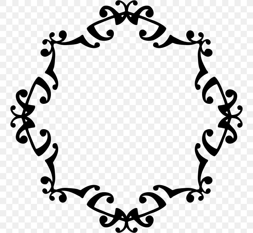 Clip Art, PNG, 754x754px, Ornament, Area, Artwork, Black, Black And White Download Free