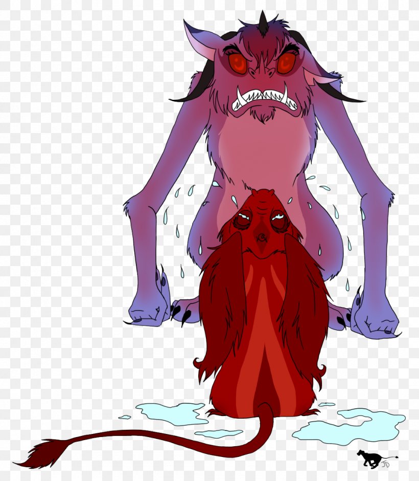 Demon Legendary Creature Animal Clip Art, PNG, 1097x1258px, Watercolor, Cartoon, Flower, Frame, Heart Download Free