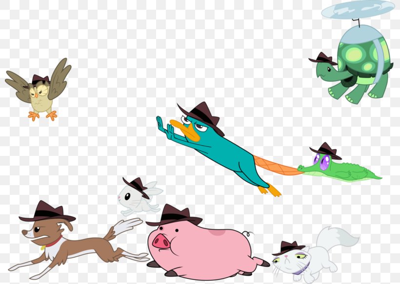 Perry The Platypus Phineas Flynn Ferb Fletcher Major Francis Monogram Crossover, PNG, 800x583px, Perry The Platypus, Animal Figure, Art, Cartoon, Crossover Download Free