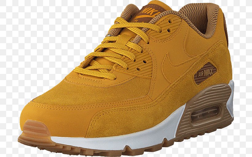 Nike Air Max 90 SE Women's Sports Shoes Yellow, PNG, 705x510px, Sports Shoes, Athletic Shoe, Basketball Shoe, Brown, Cross Training Shoe Download Free