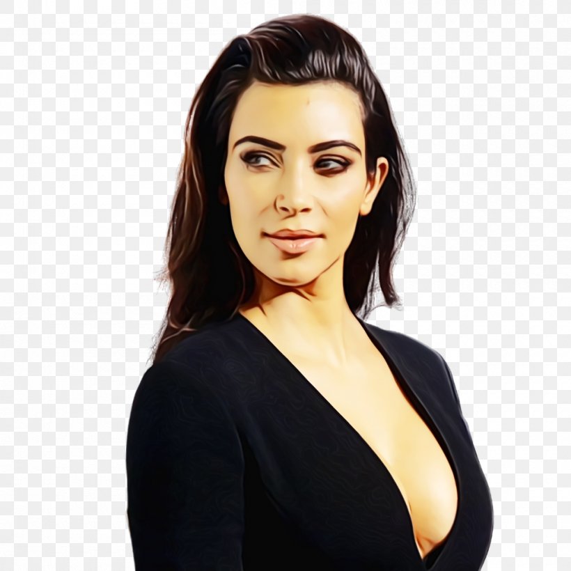 Kim Kardashian Celebrity Keeping Up With The Kardashians Model Us Weekly, PNG, 1000x1000px, Kim Kardashian, Beauty, Black Hair, Brown Hair, Celebrity Download Free