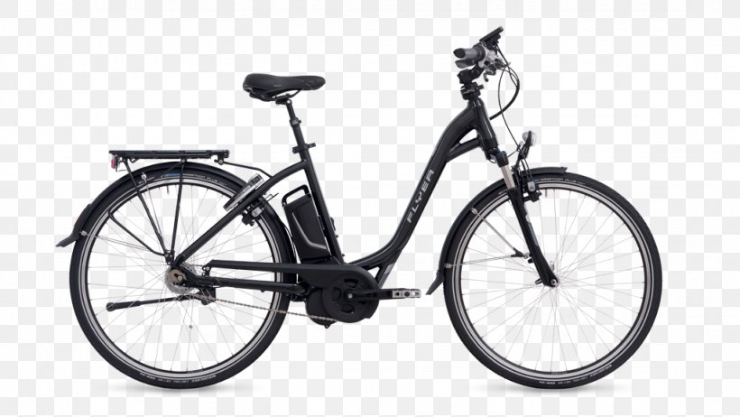Electric Bicycle Mid-engine Design Folding Bicycle FLYER, PNG, 1024x578px, Electric Bicycle, Bicycle, Bicycle Accessory, Bicycle Drivetrain Part, Bicycle Frame Download Free