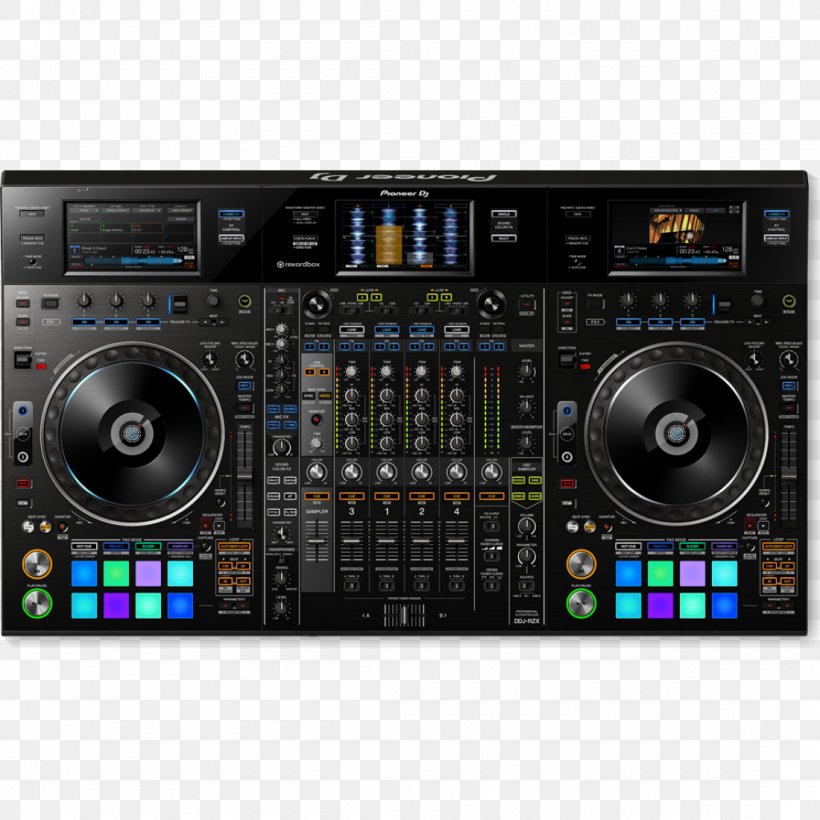 Pioneer DJ DJ Controller Disc Jockey Microphone Pioneer DDJ-RZX, PNG, 1100x1100px, Watercolor, Cartoon, Flower, Frame, Heart Download Free