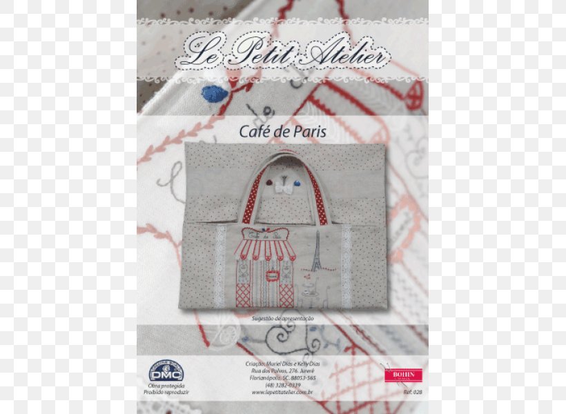 Coffee Le Petit Atelier Eiffel Tower Textile Embroidery, PNG, 600x600px, Coffee, Beige, Brand, Eiffel Tower, Embroidery Download Free