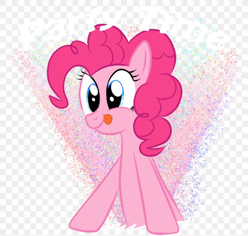 Pinkie Pie Pony Birthday Party, PNG, 838x800px, Watercolor, Cartoon, Flower, Frame, Heart Download Free