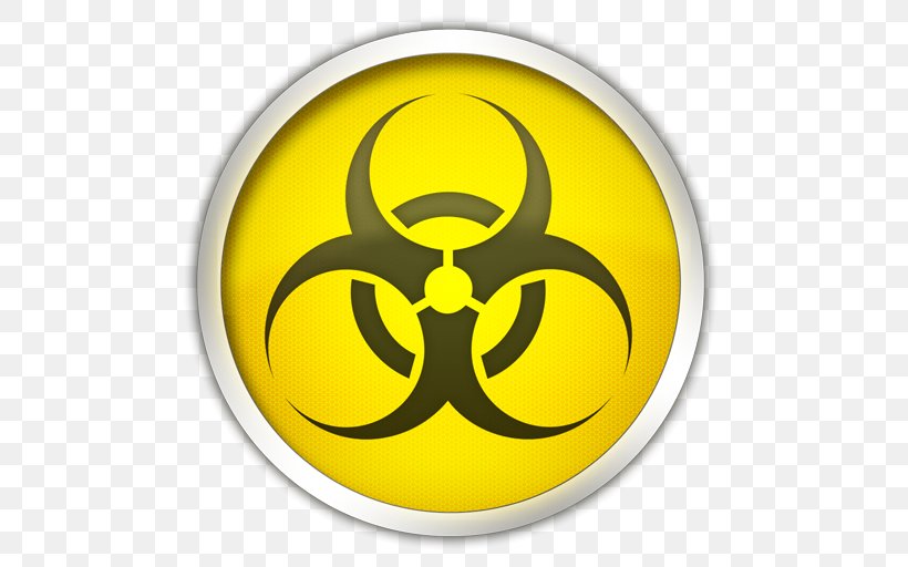 Biological Hazard Clip Art Dangerous Goods Stock Photography Symbol, PNG, 512x512px, Biological Hazard, Biosafety, Biosafety Level, Dangerous Goods, Emblem Download Free