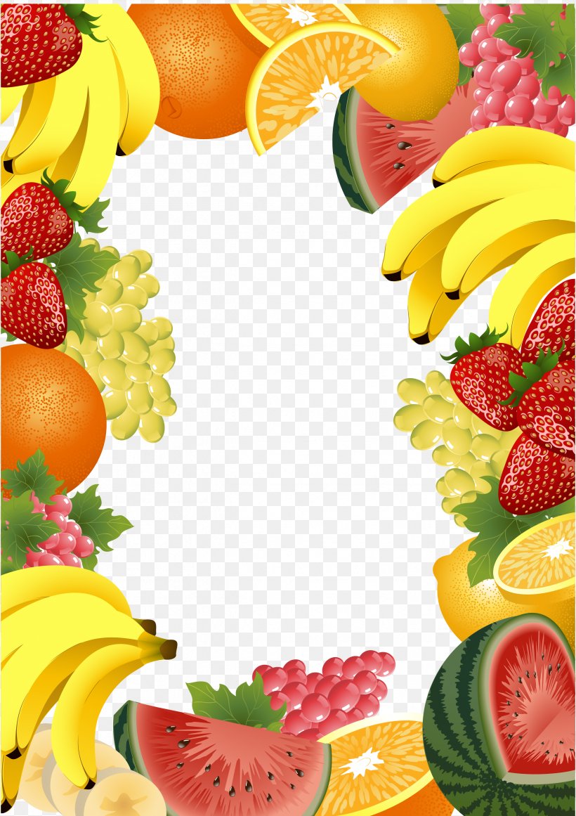 Fruit Picture Frame Royalty-free, PNG, 2488x3524px, Fruit, Citrus, Decorative Arts, Diet Food, Food Download Free
