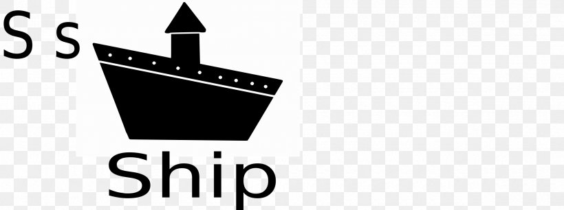 Ship Boat Clip Art, PNG, 2400x897px, Ship, Black, Black And White, Boat, Brand Download Free