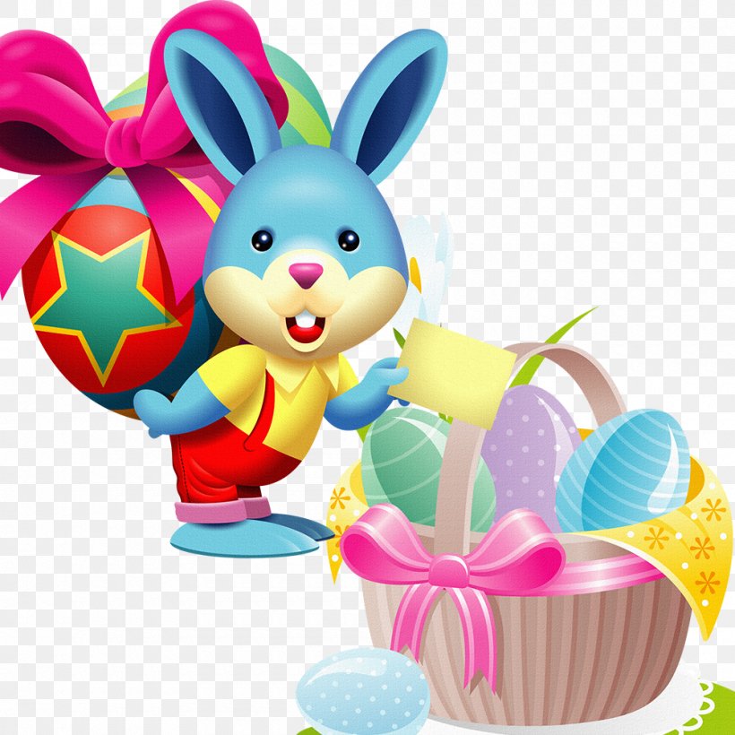 Easter Bunny Easter Egg Microsoft PowerPoint Wish, PNG, 1000x1000px, Easter Bunny, Application Software, Easter, Easter Basket, Easter Egg Download Free