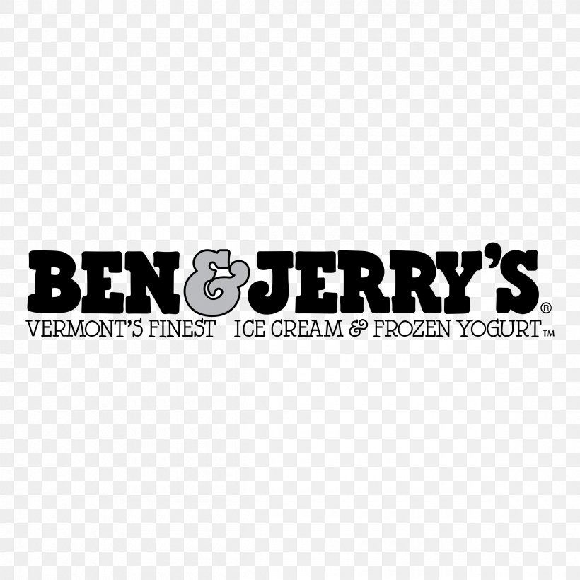Logo Brand Product Design Ben & Jerrys Ice Cream, Strawberry, PNG, 2400x2400px, Logo, Black, Black M, Brand, Ice Cream Download Free