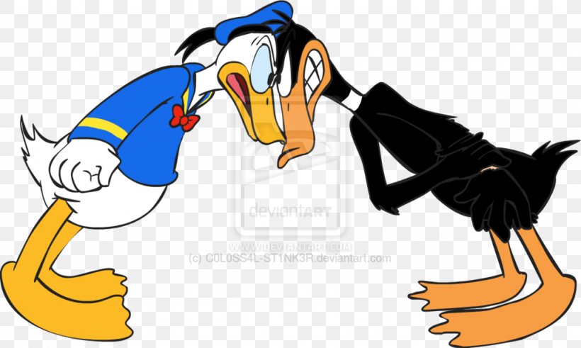 Daffy Duck Donald Duck Cartoon Drawing Clip Art, PNG, 1024x614px, Daffy Duck, Animation, Art, Artwork, Beak Download Free
