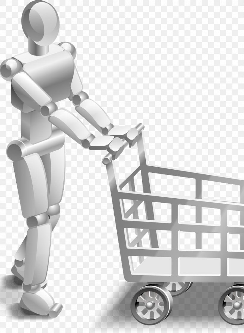 Shopping Cart Online Shopping Robot Clip Art, PNG, 954x1300px, Shopping, Artificial Intelligence, Bag, Customer, Ecommerce Download Free