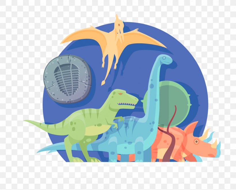 Tyrannosaurus Dinosaur Euclidean Vector Illustration, PNG, 1063x859px, Tyrannosaurus, Art, Blue, Cartoon, Dinosaur Download Free