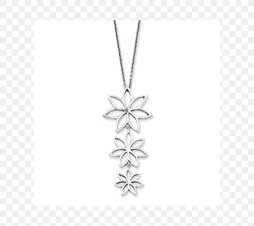 Charms & Pendants Necklace Body Jewellery Steel, PNG, 730x730px, Charms Pendants, Black And White, Body Jewellery, Body Jewelry, Flower Download Free