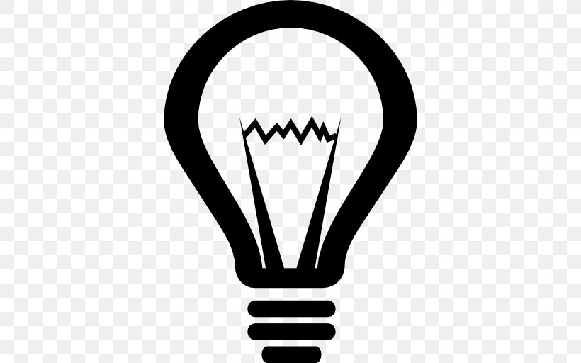 Incandescent Light Bulb Electricity Electric Light, PNG, 512x512px, Light, Black And White, Brand, Color, Electric Light Download Free