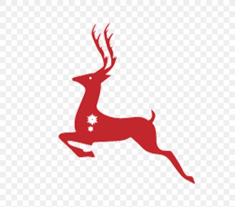 Reindeer Red Deer Santa Claus Christmas, PNG, 1743x1538px, Deer, Antler, Christmas, Christmas Ornament, Joint Download Free