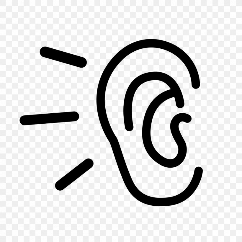 Listening Symbol, PNG, 1200x1200px, Listening, Active Listening, Black And White, Blog, Brand Download Free