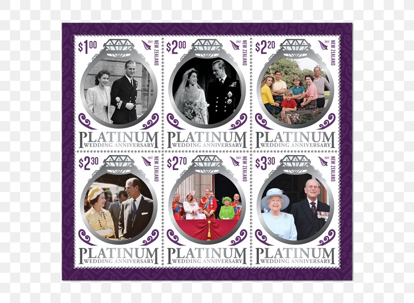 New Zealand Postage Stamps Wedding Anniversary Commemorative Stamp, PNG, 600x600px, New Zealand, Anniversary, Commemorative Stamp, Elizabeth Ii, Label Download Free