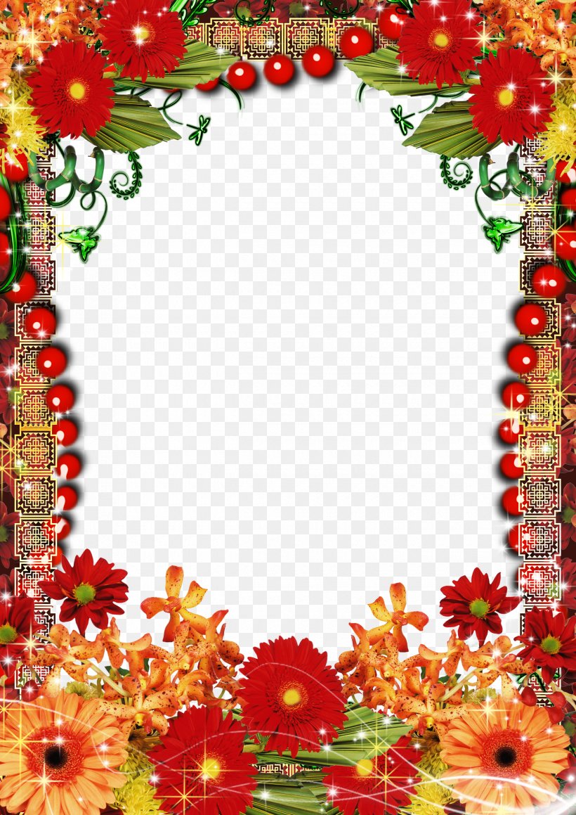 Picture Frame Film Frame, PNG, 2480x3508px, Picture Frame, Animation, Christmas Decoration, Chrysanths, Cut Flowers Download Free