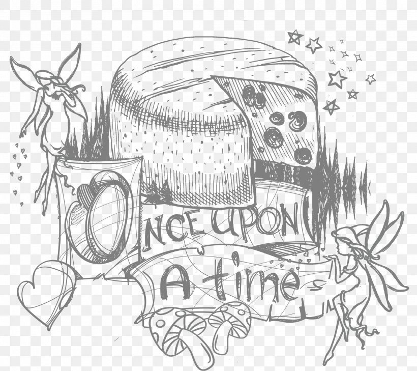Sketch Fairy Tale Drawing Image, PNG, 2026x1803px, Fairy Tale, Art, Artwork, Automotive Design, Black And White Download Free