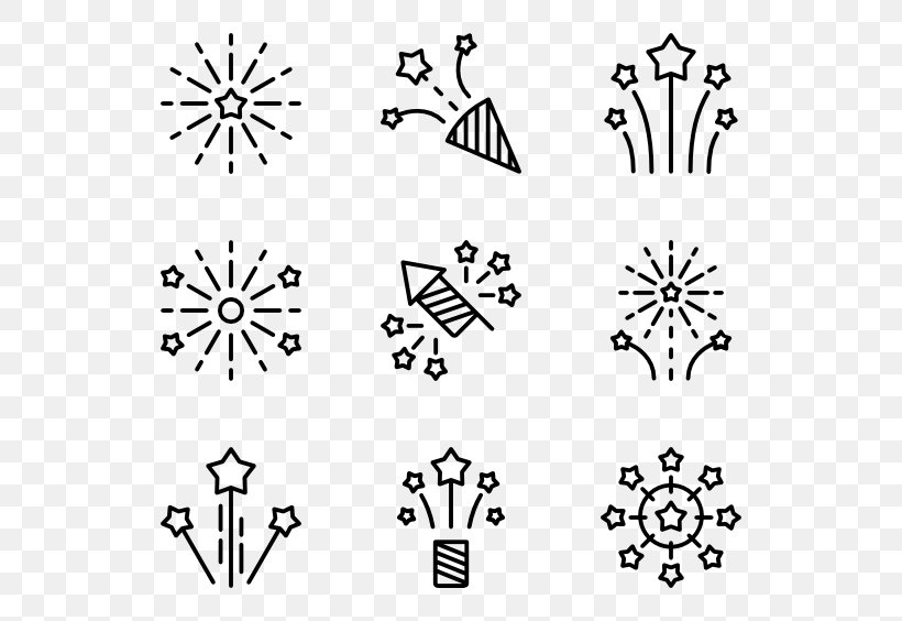 Fireworks, PNG, 600x564px, Fireworks, Area, Art, Black, Black And White Download Free
