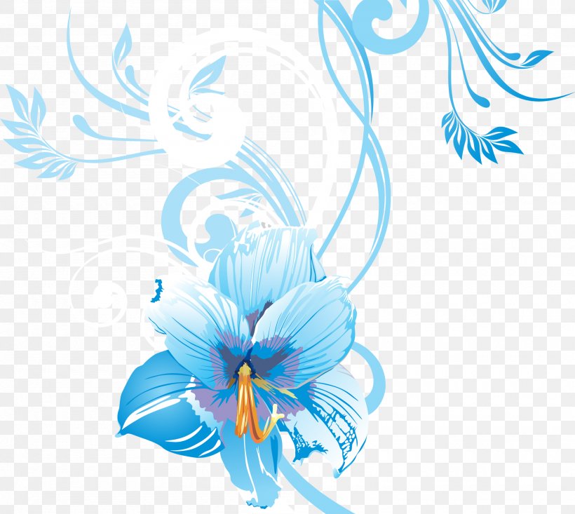 Flower Desktop Wallpaper Blue Drawing, PNG, 2000x1790px, Flower, Art, Artwork, Blue, Color Download Free