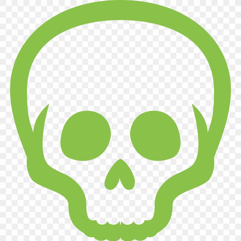 Skull And Crossbones, PNG, 1600x1600px, Skull, Bone, Green, Head, Jaw Download Free
