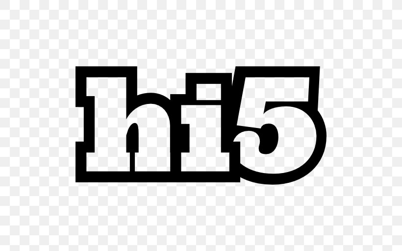 Social Media Hi5 Logo, PNG, 512x512px, Social Media, Area, Black, Black And White, Brand Download Free