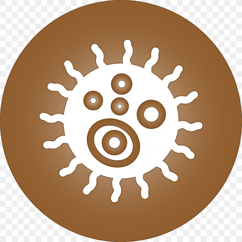 Bacteria Germs Virus, PNG, 3000x3000px, Bacteria, Brown, Circle, Dishware, Germs Download Free
