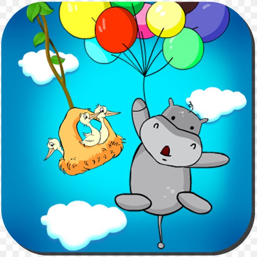 Balloon Animal Microsoft Azure Clip Art, PNG, 1024x1024px, Balloon, Animal, Art, Cartoon, Microsoft Azure Download Free