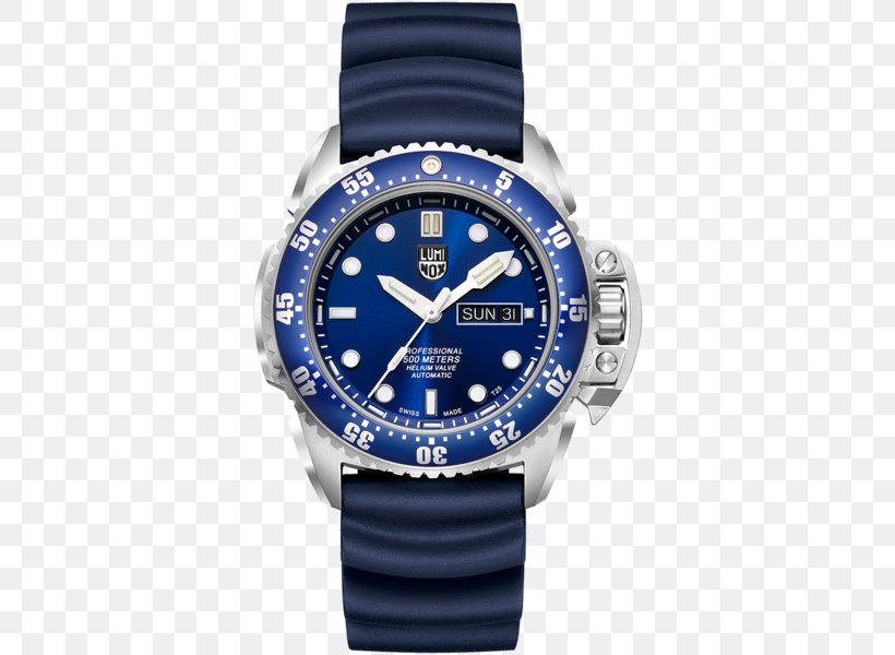 Luminox Diving Watch Automatic Watch Water Resistant Mark, PNG, 450x600px, Luminox, Automatic Watch, Blue, Brand, Chronograph Download Free