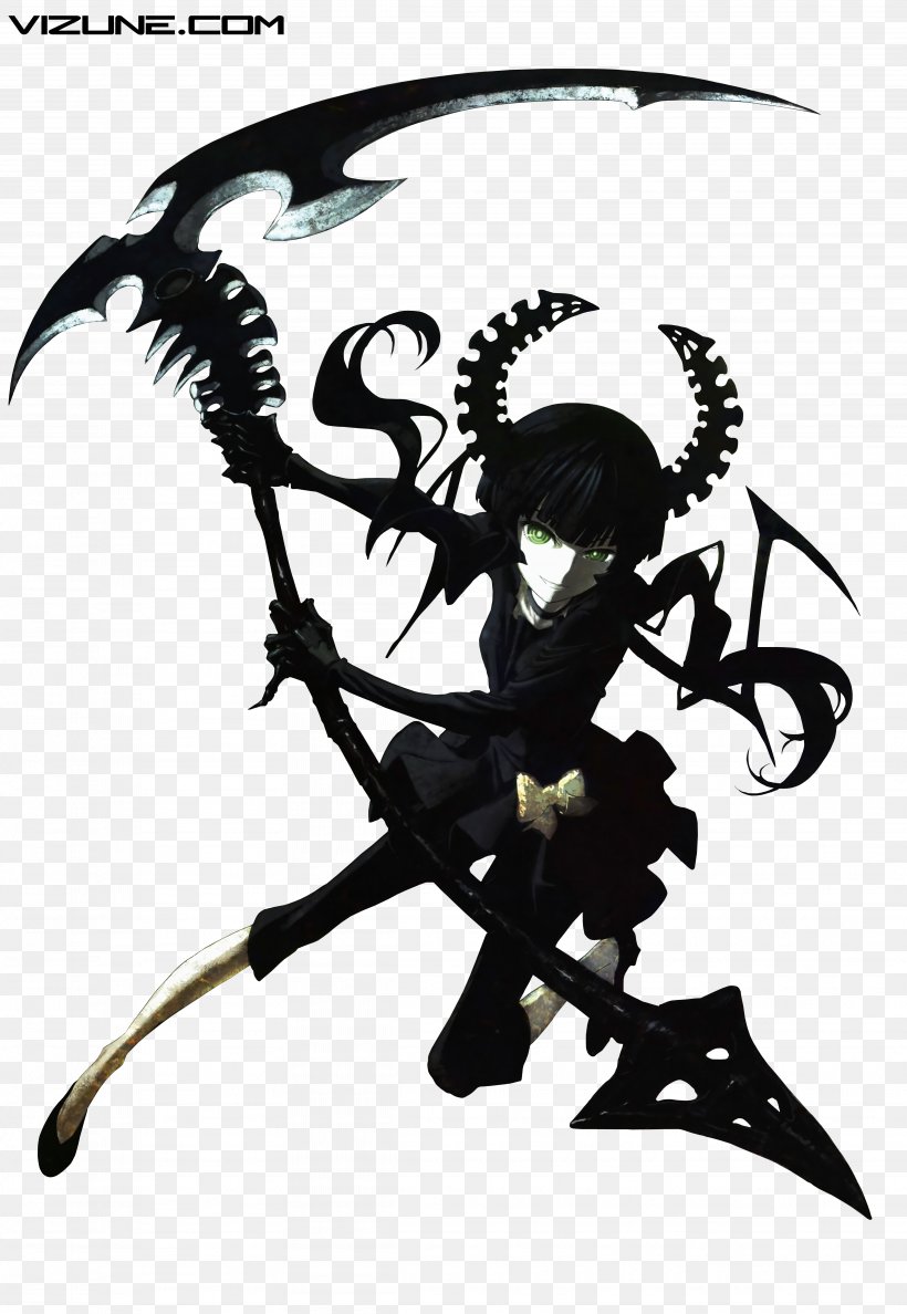 Download Clip Art, PNG, 4101x5944px, Winamp, Art, Black And White, Black Rock Shooter, Fictional Character Download Free