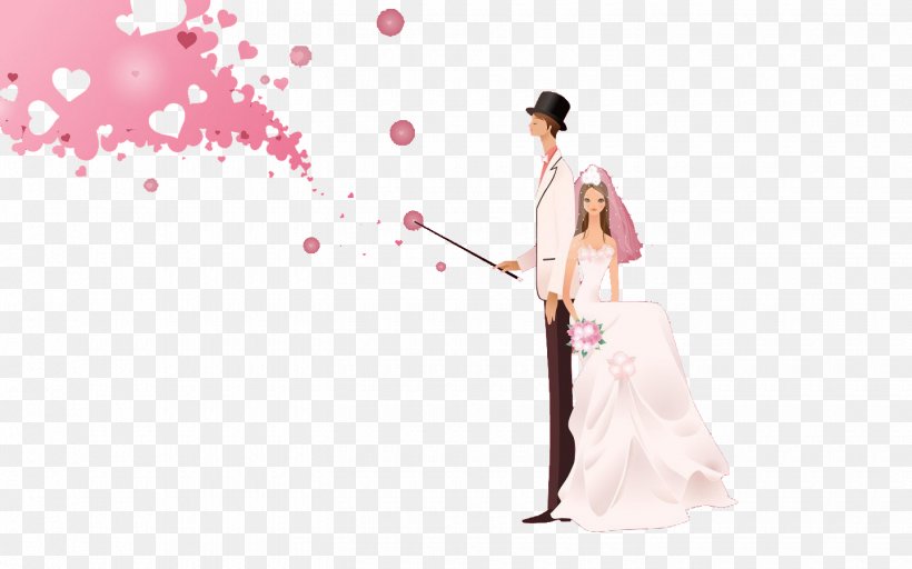Wedding Photography Cartoon, PNG, 1440x900px, Watercolor, Cartoon, Flower, Frame, Heart Download Free