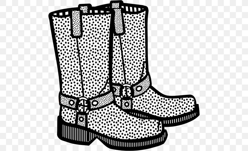 Boot Clip Art, PNG, 500x500px, Boot, Black, Black And White, Blucher Shoe, Clothing Download Free