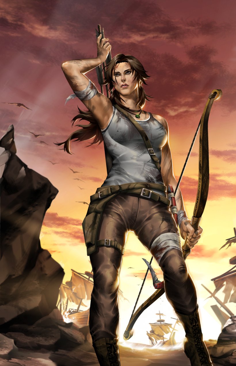 Rise Of The Tomb Raider Lara Croft PlayStation 4 PlayStation 3, PNG, 1280x1984px, Watercolor, Cartoon, Flower, Frame, Heart Download Free