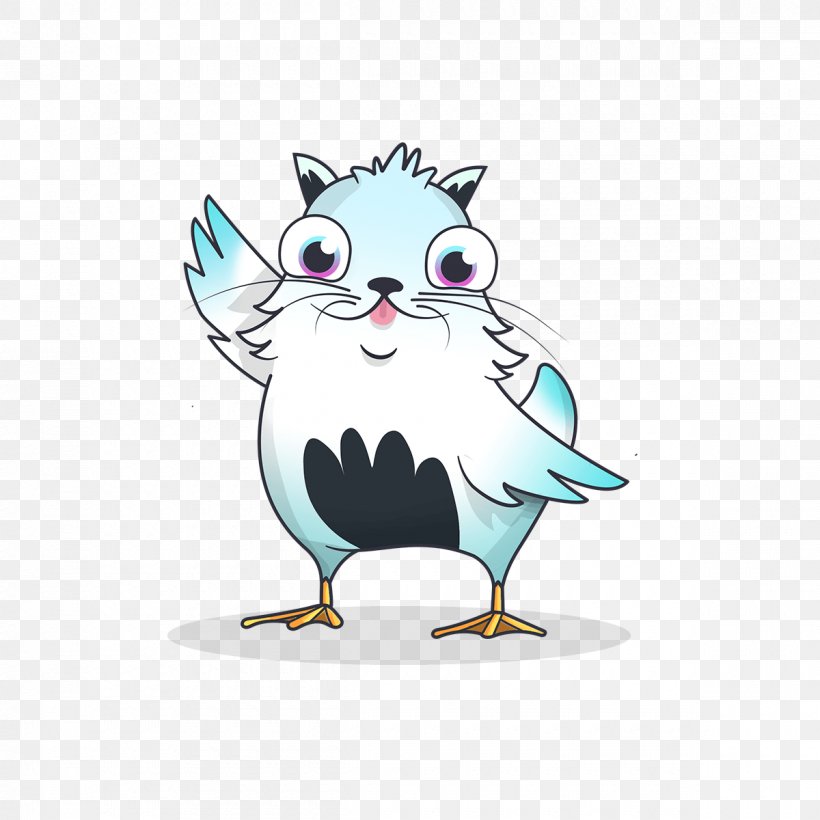 CryptoKitties Kitten Ethereum LaPerm Blockchain, PNG, 1200x1200px, Cryptokitties, Art, Beak, Bird, Bird Of Prey Download Free