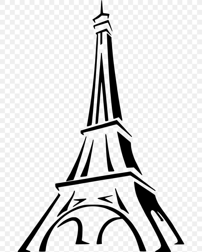 Eiffel Tower Drawing Line Art Sketch, PNG, 676x1024px, Eiffel Tower, Art, Artwork, Black And White, Cartoon Download Free