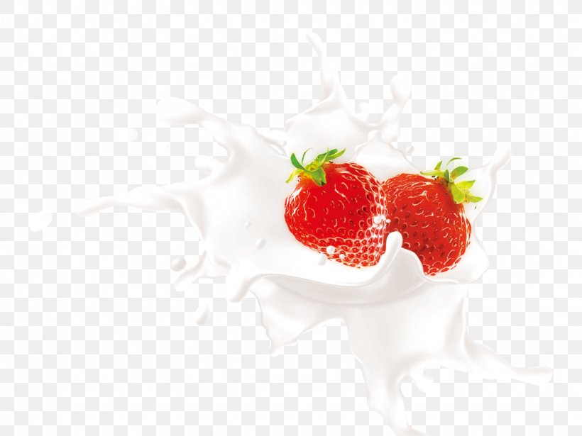 Strawberry Yogurt Aedmaasikas Cream, PNG, 1228x922px, Strawberry, Aedmaasikas, Cows Milk, Cream, Dairy Product Download Free