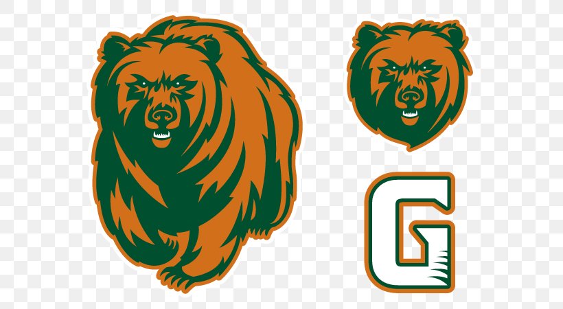 Chicago Bears Logo Grizzly Bear Georgia Gwinnett College, PNG, 600x450px, Bear, Big Cats, Carnivoran, Cat Like Mammal, Chicago Bears Download Free