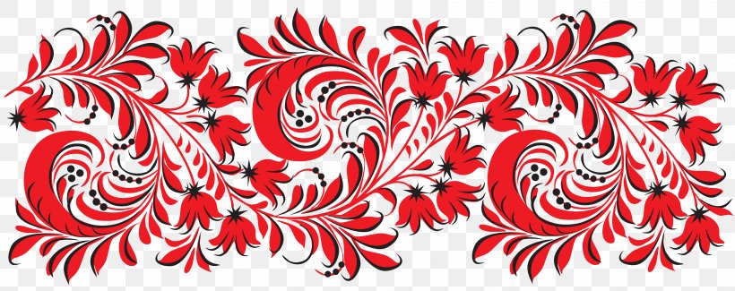 Russia Khokhloma Painting Ornament Folk Art, PNG, 6000x2383px, Russia, Art, Floral Design, Folk Art, Folk Music Download Free