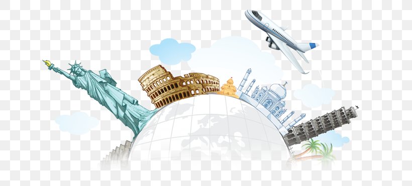 World Travel Illustration, PNG, 687x371px, World, Brand, Landmark, Logo, Mode Of Transport Download Free