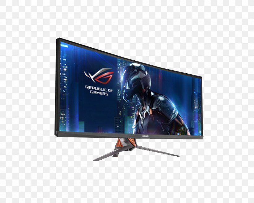 ASUS ROG Swift PG-8Q Nvidia G-Sync Computer Monitors 21:9 Aspect Ratio, PNG, 1000x800px, 219 Aspect Ratio, Asus Rog Swift Pg8q, Advertising, Asus, Brand Download Free