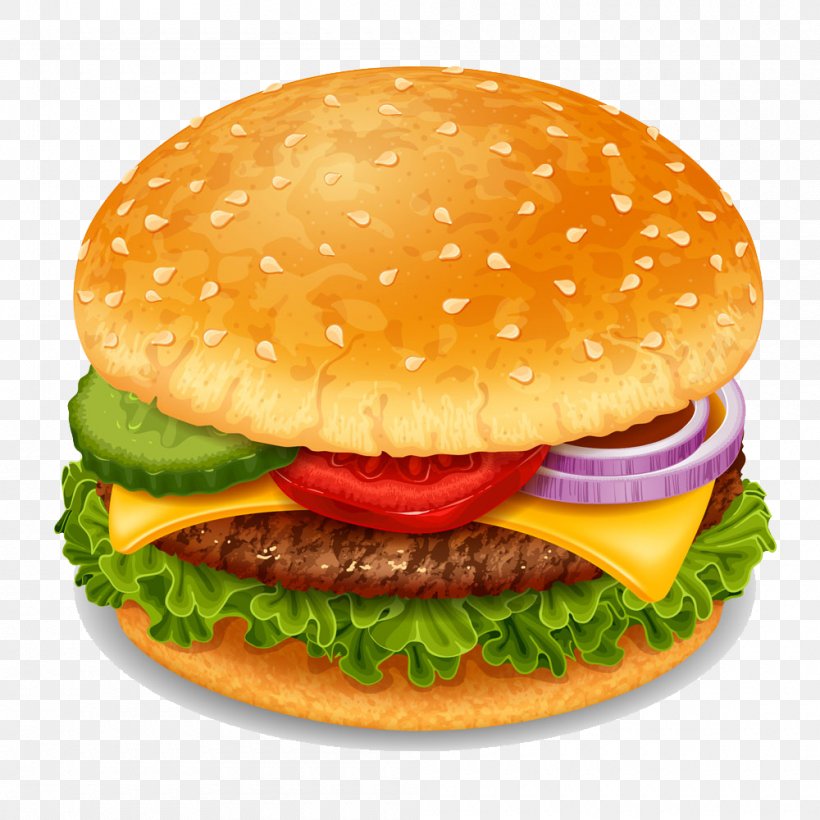Hamburger Soft Drink Coca-Cola Beer Fast Food, PNG, 1000x1000px, Fizzy Drinks, American Food, Appetite, Breakfast Sandwich, Buffalo Burger Download Free