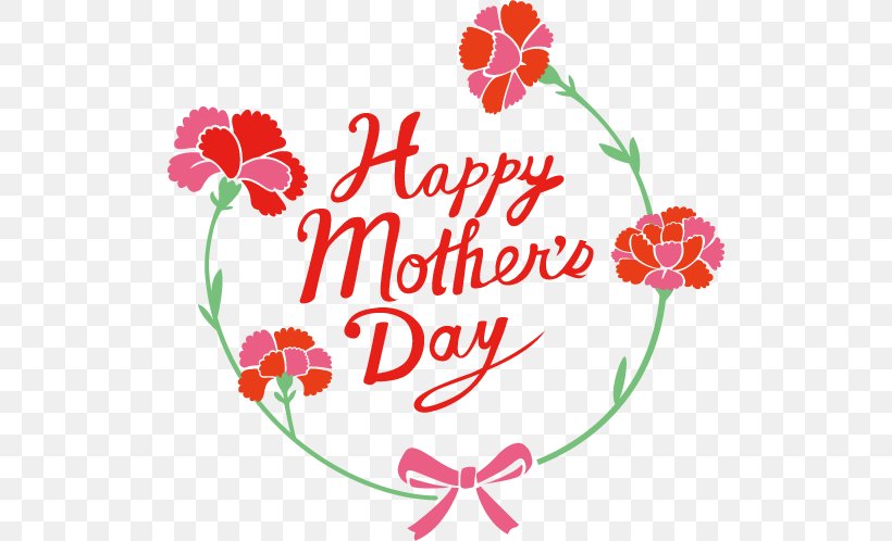 HAPPY MOTHERS DAY With Flowers., PNG, 514x498px, Carnation, Area, Artwork, Cut Flowers, Flora Download Free