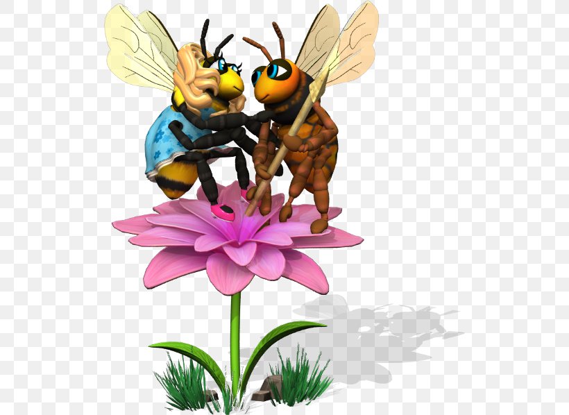 Honey Bee Fairy Flowering Plant, PNG, 520x598px, Honey Bee, Animated Cartoon, Bee, Fairy, Fictional Character Download Free
