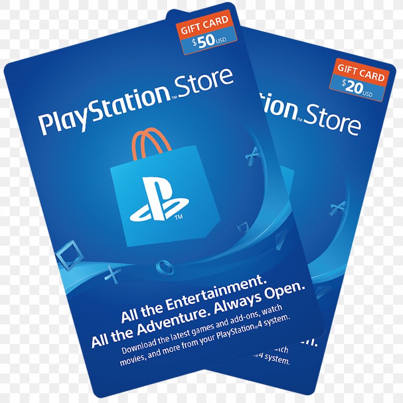 PlayStation 4 PlayStation Network Card Gift Card, PNG, 1024x1024px, Playstation, Brand, Credit Card, Gift, Gift Card Download Free