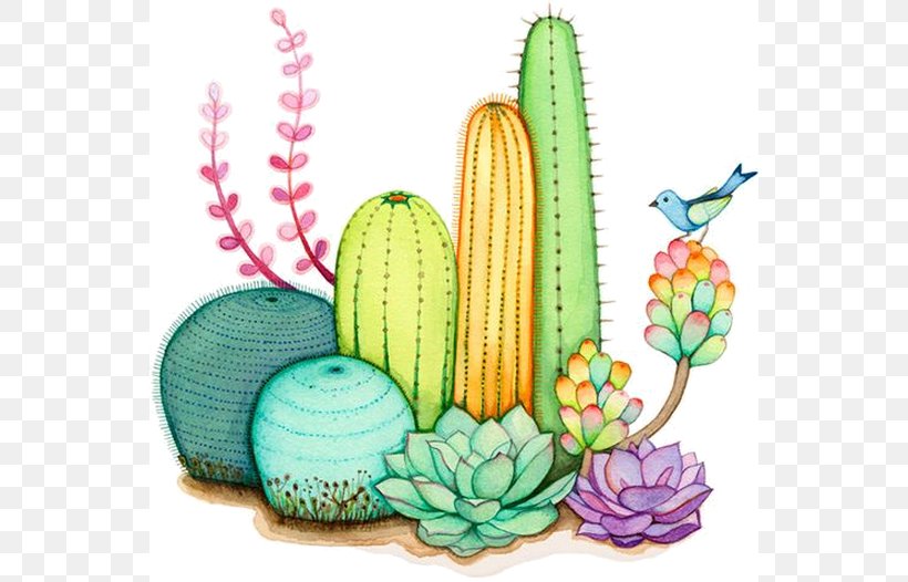 Cactus And Succulents Watercolor Painting Cactaceae Succulent Plant, PNG, 550x526px, Cactus And Succulents, Art, Cactaceae, Cactus, Cactus Garden Download Free