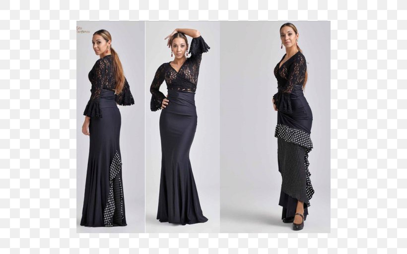 Little Black Dress T-shirt Fashion Traje De Flamenca, PNG, 512x512px, Watercolor, Cartoon, Flower, Frame, Heart Download Free