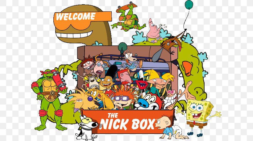 Nickelodeon Product Subscription Box Nicktoons, PNG, 617x459px, Watercolor, Cartoon, Flower, Frame, Heart Download Free