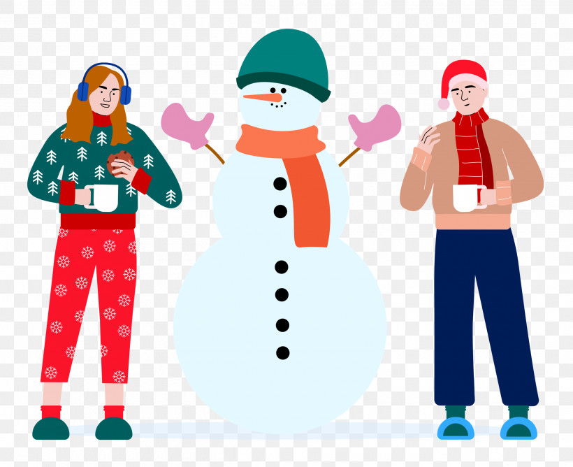 Christmas Winter Snowman, PNG, 2500x2039px, Christmas, Bauble, Cartoon, Christmas Day, Christmas Ornament M Download Free